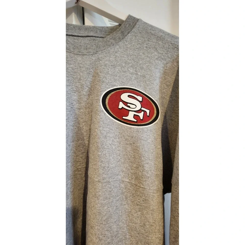 Men's NFL San Francisco 49ers Sweatshirt, Size Medium, Gray